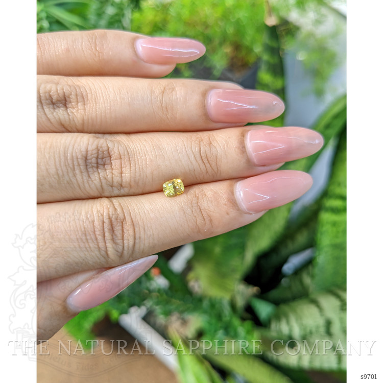 0.58 Ct. Yellow Sapphire from Ceylon (Sri Lanka)