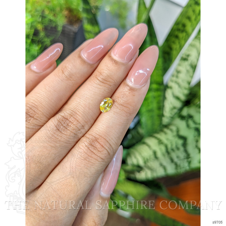 0.82 Ct. Yellow Sapphire from Ceylon (Sri Lanka)