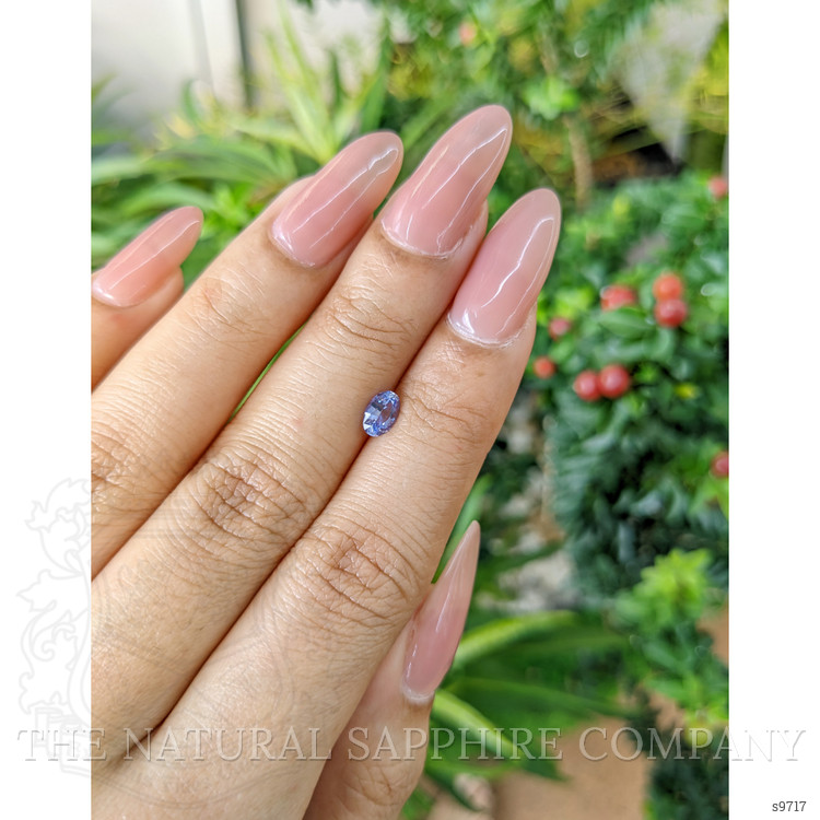 0.48 Ct. Blue Sapphire from Ceylon (Sri Lanka)