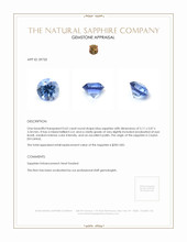 0.62 Ct. Sapphire from Ceylon (Sri Lanka) Appraisal