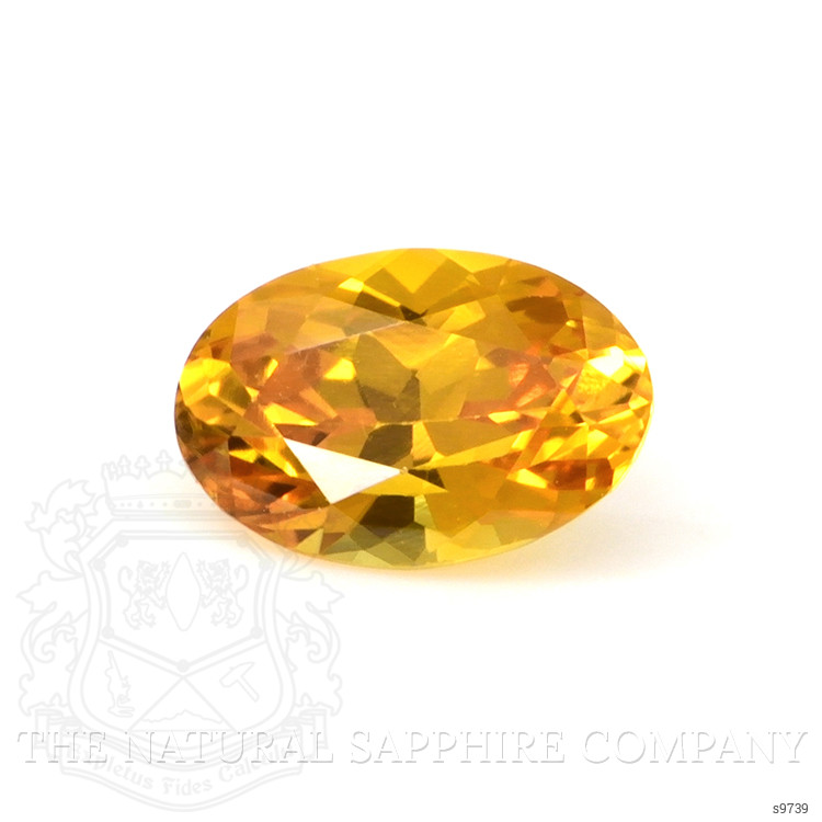 0.61 Ct. Orange Sapphire from Ceylon (Sri Lanka)