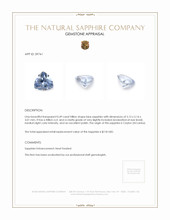 0.49 Ct. Blue Sapphire from Ceylon (Sri Lanka) Appraisal