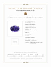 0.54 Ct. Purple Sapphire from Ceylon (Sri Lanka) Scan Report