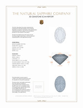 0.49 Ct. Color Change Sapphire from Ceylon (Sri Lanka) 3 D Scan Report