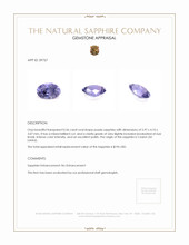 0.56 Ct. Purple Sapphire from Ceylon (Sri Lanka) Appraisal