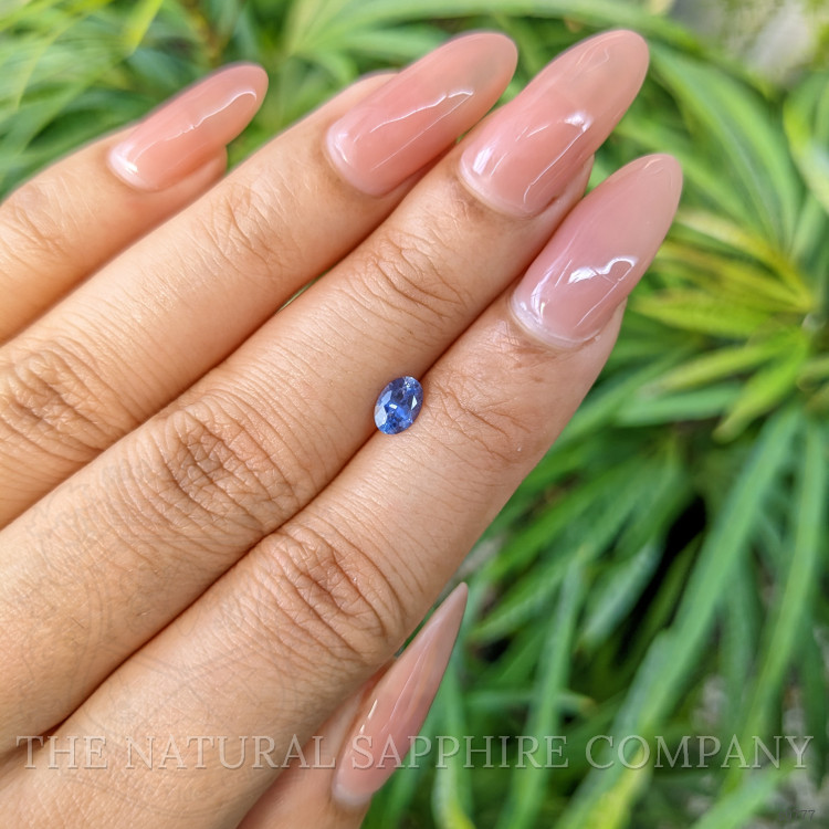 0.52 Ct. Blue Sapphire from Ceylon (Sri Lanka)