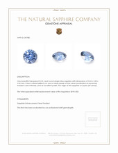 0.55 Ct. Blue Sapphire from Ceylon (Sri Lanka) Appraisal