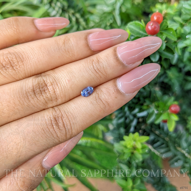 0.52 Ct. Blue Sapphire from Ceylon (Sri Lanka)