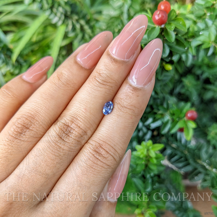0.52 Ct. Blue Sapphire from Ceylon (Sri Lanka)