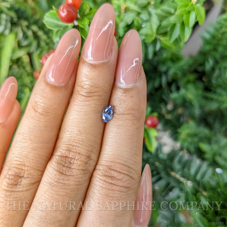 0.45 Ct. Blue Sapphire from Ceylon (Sri Lanka)