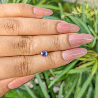 0.64 Ct. Blue Sapphire from Ceylon (Sri Lanka) Life Style