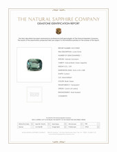 2.09 Ct. Bluish Green Sapphire from Ceylon (Sri Lanka) Scan Report