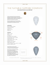 3.21 Ct. Sapphire from Ceylon (Sri Lanka) 3 D Scan Report