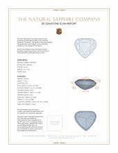 1.28 Ct. Sapphire from Ceylon (Sri Lanka) 3 D Scan Report