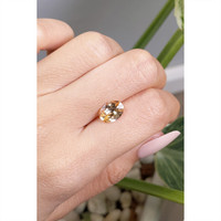 2.56 Ct. Peach Sapphire from Ceylon (Sri Lanka) Life Style