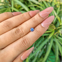 0.61 Ct. Blue Sapphire from Ceylon (Sri Lanka) Life Style