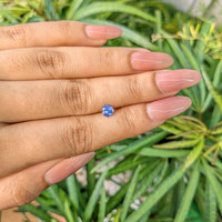 0.63 Ct. Blue Sapphire from Ceylon (Sri Lanka) Life Style