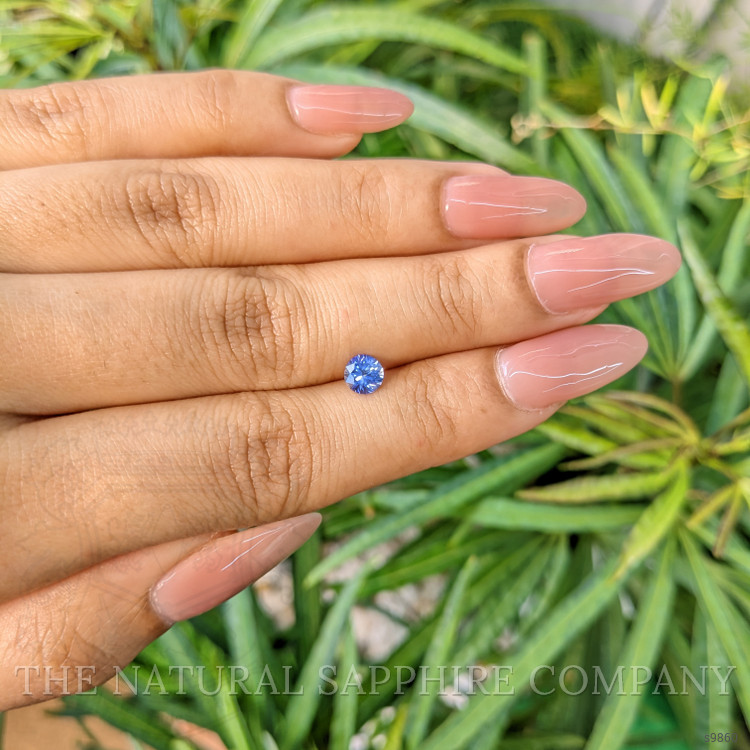 0.63 Ct. Blue Sapphire from Ceylon (Sri Lanka)