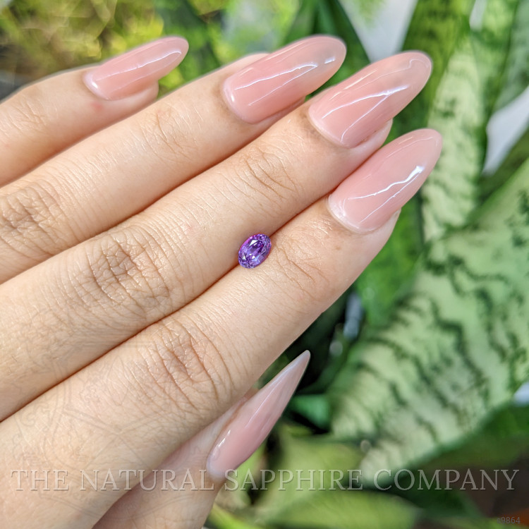 0.58 Ct. Purple Sapphire from Ceylon (Sri Lanka)