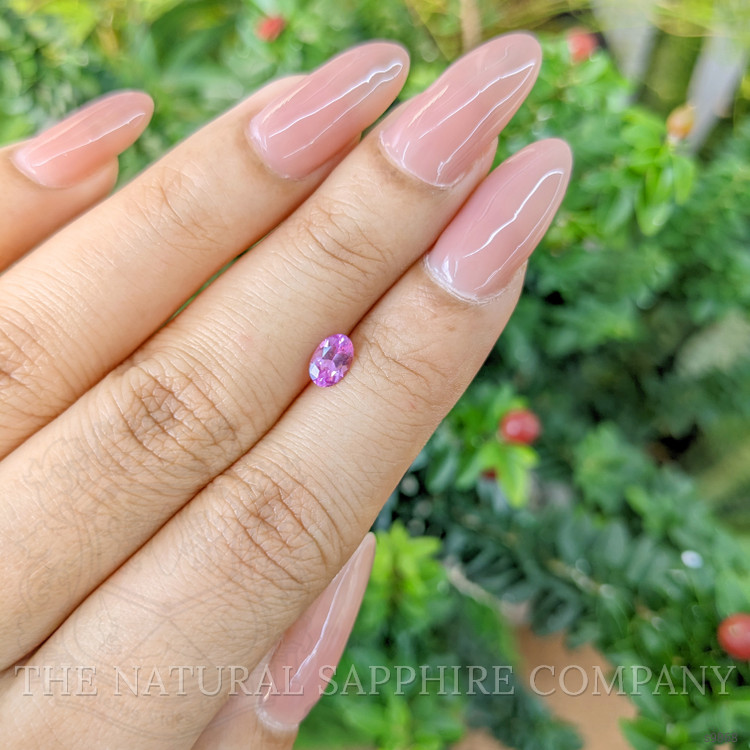 0.53 Ct. Purple Sapphire from Ceylon (Sri Lanka)