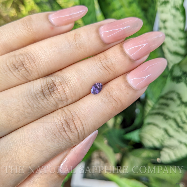 0.54 Ct. Color Change Sapphire from Ceylon (Sri Lanka)