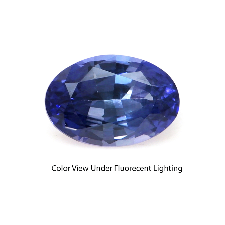 ラブカSAPPHIRE MOON 朝香果林 SEC Loose Color Change Sapphire - Oval 0.58 Ct. - #S9870 | The Natural