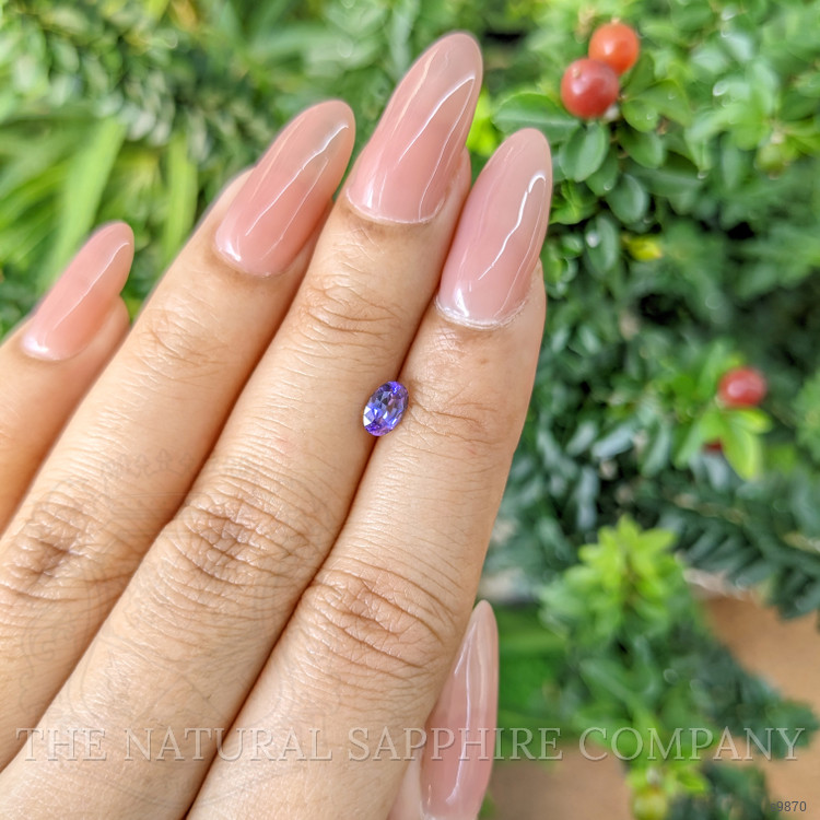 0.58 Ct. Color Change Sapphire from Ceylon (Sri Lanka)