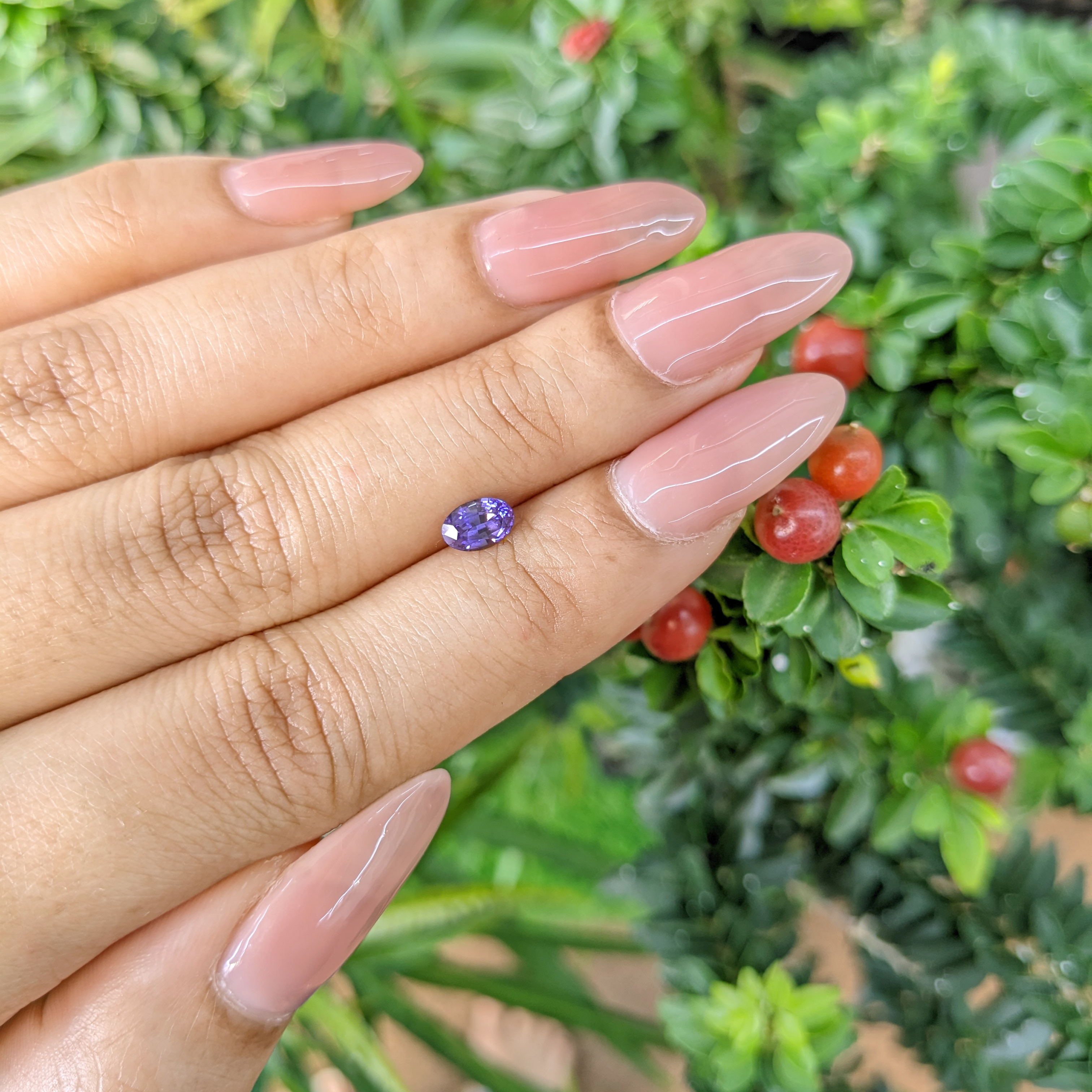 ラブカSAPPHIRE MOON 朝香果林 SEC Loose Color Change Sapphire - Oval 0.58 Ct. - #S9870 | The Natural