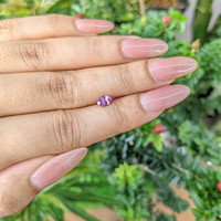 0.61 Ct. Pinkish Purple Sapphire from Ceylon (Sri Lanka) Life Style