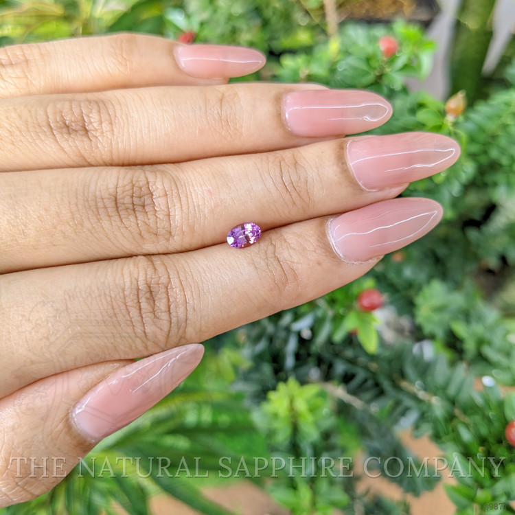 0.61 Ct. Pinkish Purple Sapphire from Ceylon (Sri Lanka)