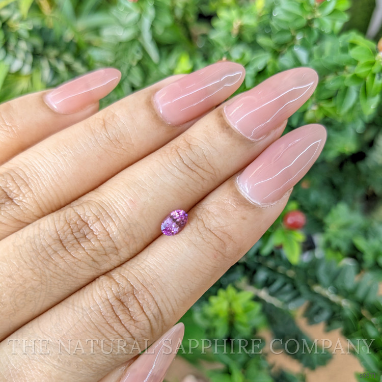 0.61 Ct. Pinkish Purple Sapphire from Ceylon (Sri Lanka)