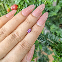0.55 Ct. Pinkish Purple Sapphire from Ceylon (Sri Lanka) Life Style