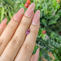 0.80 Ct. Pinkish Purple Sapphire from Ceylon (Sri Lanka) Life Style