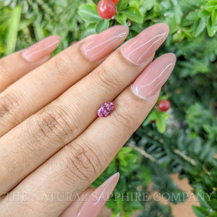 0.80 Ct. Pinkish Purple Sapphire from Ceylon (Sri Lanka)