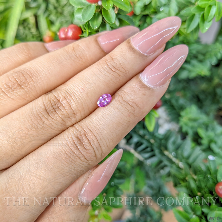0.54 Ct. Pinkish Purple Sapphire from Ceylon (Sri Lanka)