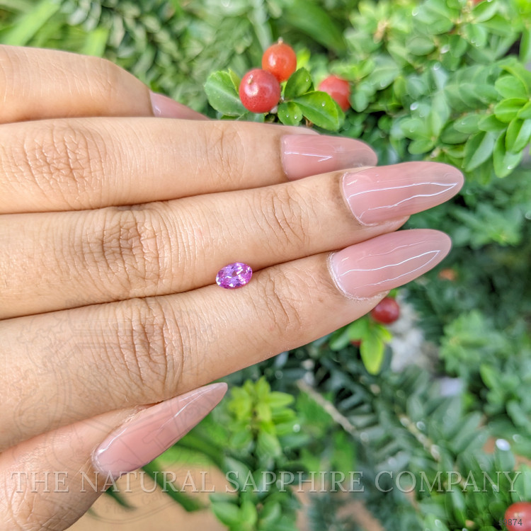 0.54 Ct. Pinkish Purple Sapphire from Ceylon (Sri Lanka)
