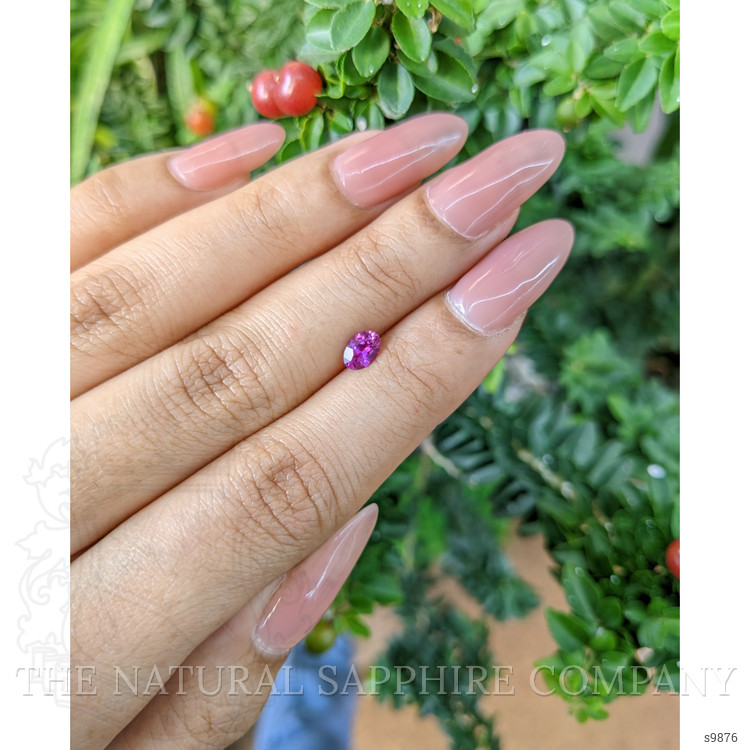0.49 Ct. Purplish Pink Sapphire from Ceylon (Sri Lanka)