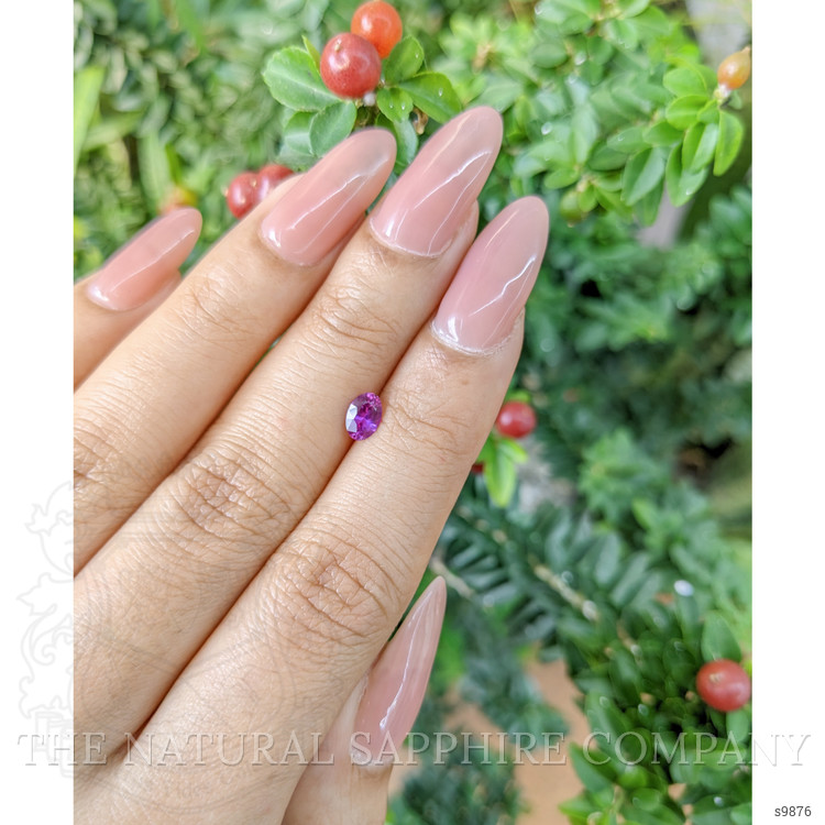 0.49 Ct. Purplish Pink Sapphire from Ceylon (Sri Lanka)
