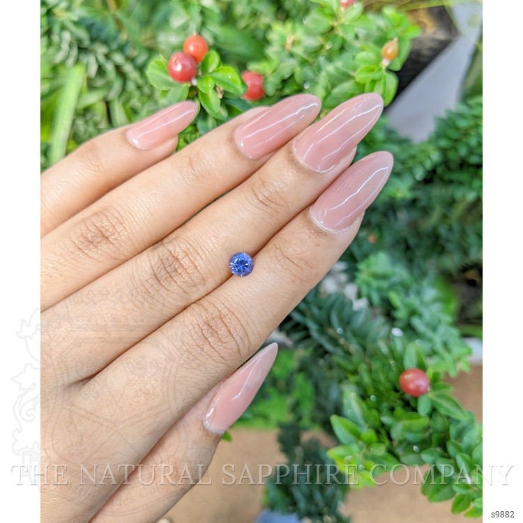0.63 Ct. Blue Sapphire from Ceylon (Sri Lanka)