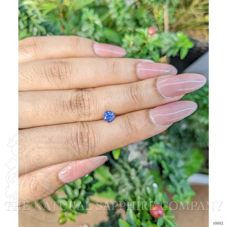 0.63 Ct. Blue Sapphire from Ceylon (Sri Lanka)