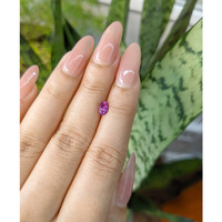 0.58 Ct. Purplish Pink Sapphire from Ceylon (Sri Lanka) Life Style