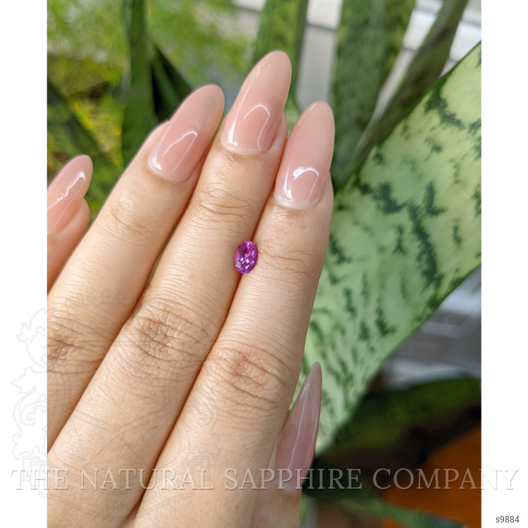 0.58 Ct. Purplish Pink Sapphire from Ceylon (Sri Lanka)