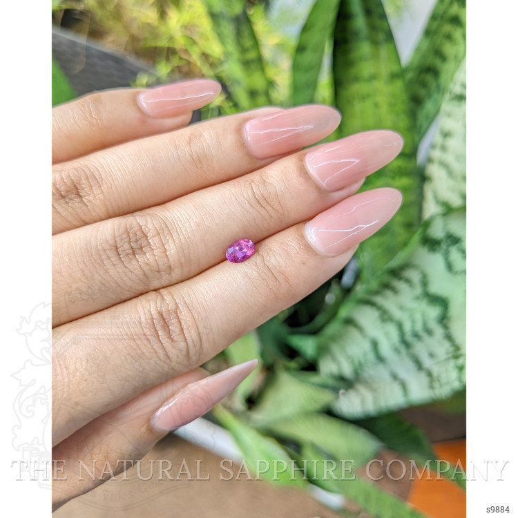 0.58 Ct. Purplish Pink Sapphire from Ceylon (Sri Lanka)