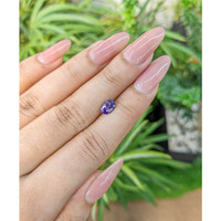 0.90 Ct. Bluish Purple Sapphire from Ceylon (Sri Lanka) Life Style