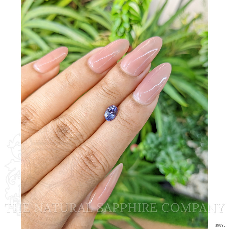 0.87 Ct. Purplish Blue Sapphire from Ceylon (Sri Lanka)
