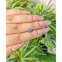 0.87 Ct. Purplish Blue Sapphire from Ceylon (Sri Lanka) Life Style