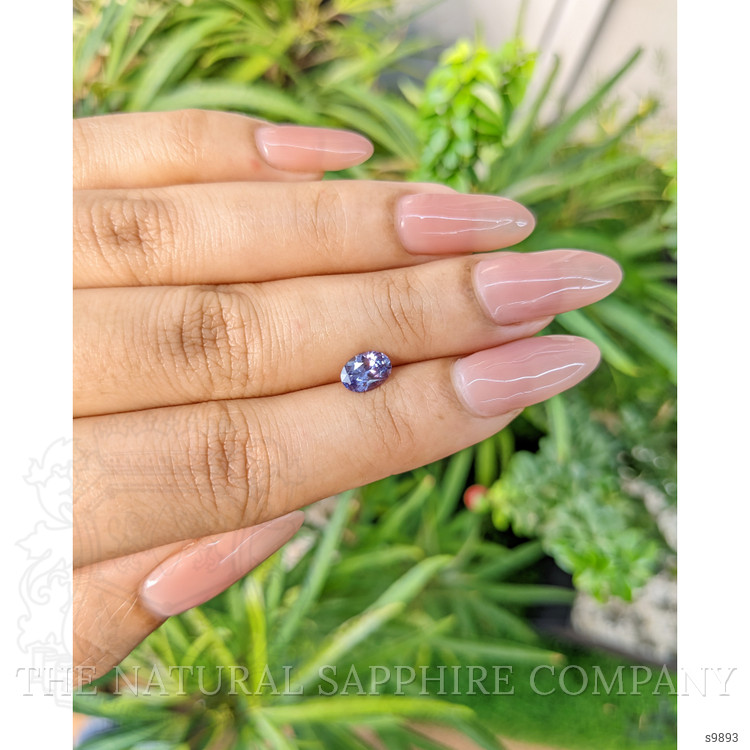 0.87 Ct. Purplish Blue Sapphire from Ceylon (Sri Lanka)