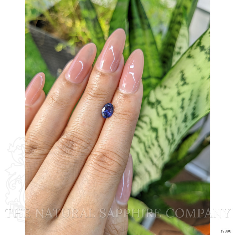 0.83 Ct. Bluish Purple Sapphire from Ceylon (Sri Lanka)