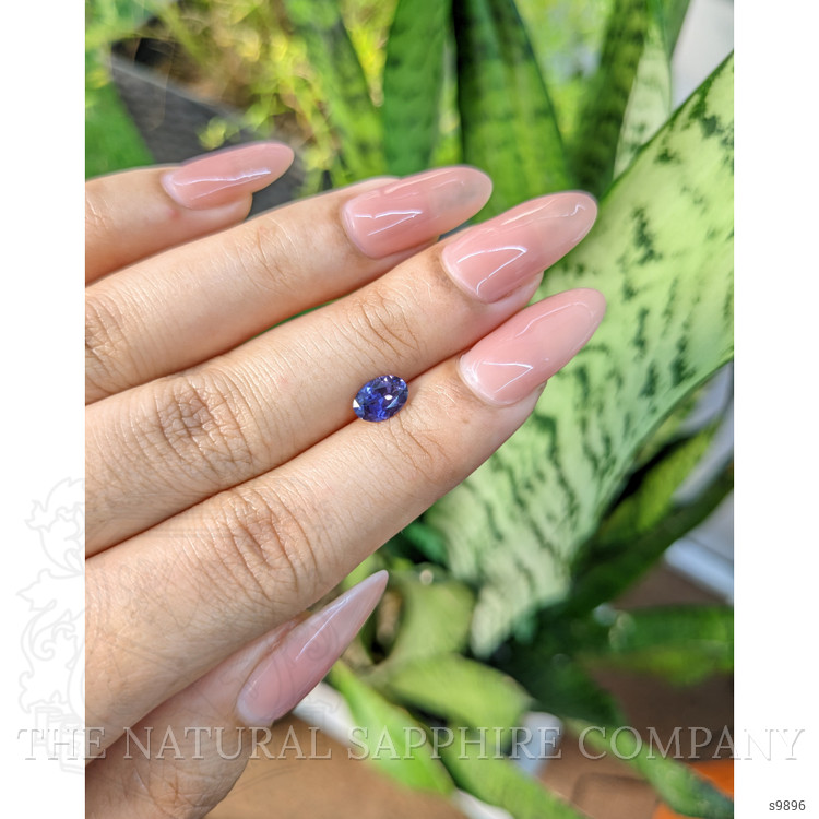 0.83 Ct. Bluish Purple Sapphire from Ceylon (Sri Lanka)