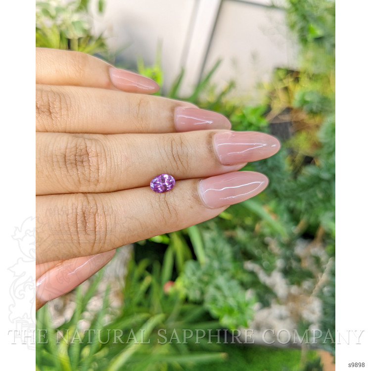 0.87 Ct. Pinkish Purple Sapphire from Ceylon (Sri Lanka)